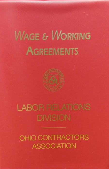 #2209 OCA Red Binder For Wage & Working Agreements